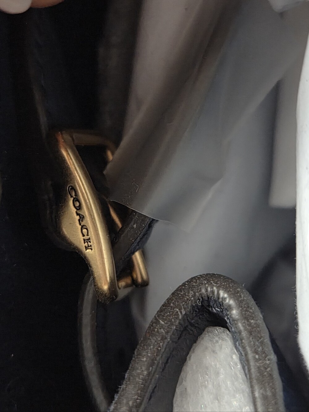 Coach Empire 34-Navy with Gold Hardware - Picture 9 of 10